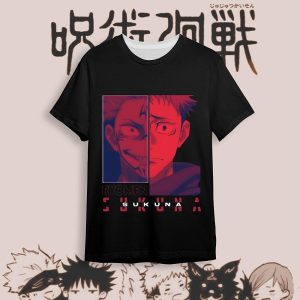 Everyday Cosplay Anime Hoodies & T-Shirts |   Ryomen Sukuna T-shirt Cartoon Manga Anime 3D Harajuku Graphic Kawaii For Couple’s Men’s Women’s Adults’ Back To School 3D Print Black Cosplay & Costumes Black