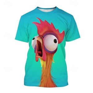 Everyday Cosplay Anime Hoodies & T-Shirts |   T-shirt Animal 3D Graphic For Couple’s Men’s Women’s Adults’ Halloween Carnival Masquerade 3D Print Street Casual Daily Green Cosplay & Costumes Everyday Cosplay Anime Hoodies & T-Shirts