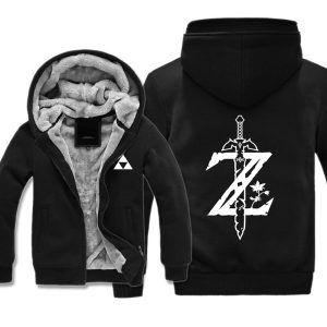 Everyday Cosplay Anime Hoodies & T-Shirts |   The Legend of Zelda triangle Hoodie Anime Outerwear Anime Graphic For Couple’s Men’s Women’s Adults’ Hot Stamping Casual Daily Black Cosplay & Costumes Black