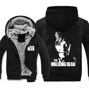 Everyday Cosplay Anime Hoodies & T-Shirts |   The Walking Dead Daryl Dixon Hoodie Anime Outerwear Anime Graphic For Couple’s Men’s Women’s Adults’ Hot Stamping Casual Daily Black Cosplay & Costumes Black