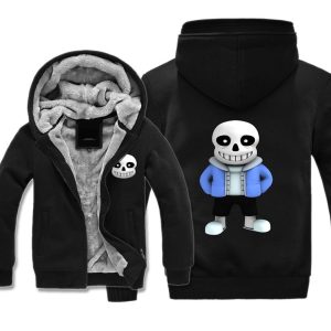 Everyday Cosplay Anime Hoodies & T-Shirts |   Undertale Sans Hoodie Anime Outerwear Anime Graphic For Couple’s Men’s Women’s Adults’ Hot Stamping Casual Daily Black Cosplay & Costumes Black