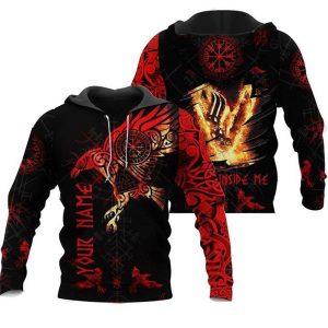 Everyday Cosplay Anime Hoodies & T-Shirts |   Vikings Warriors Viking Tattoo Hoodie Cartoon Manga Anime 3D Front Pocket Graphic For Couple’s Men’s Women’s Adults’ 3D Print Casual Daily Red Cosplay & Costumes Everyday Cosplay Anime Hoodies & T-Shirts