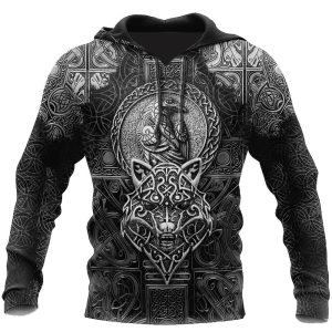 Everyday Cosplay Anime Hoodies & T-Shirts |   Warriors Viking Tattoo Hoodie Cartoon Manga Anime 3D Front Pocket Graphic For Men’s Adults’ Halloween Carnival Masquerade 3D Print Casual Daily Black Cosplay & Costumes Black