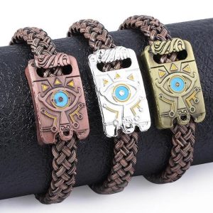 Everyday Cosplay Anime Hoodies & T-Shirts |   Zelda Bracelet The Legend of Zelda: Tears of the Kingdom PU Leather Strap Alloy Wristband Cosplay Accessories Bronze Cosplay & Costumes Bronze