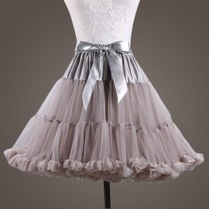 Halloween & Carnival Costumes |   Ballet Dancer Classic Lolita 1950s Vacation Dress Dress Petticoat Hoop Skirt Tutu Crinoline Women’s Girls’ Costume Vintage Performance Wedding Party Princess Petticoat Tulle World Book Day Costumes Dark Grey Cosplay & Costumes Dark Grey