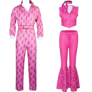 Halloween & Carnival Costumes |   Cowboy Doll Halloween Group Couples Costumes Men’s Women’s Movie Cosplay Cosplay Costume Party Pink Costume Halloween Carnival Masquerade Polyester Pink Cosplay & Costumes Halloween & Carnival Costumes