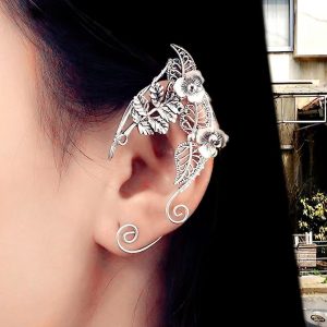 Halloween & Carnival Costumes |   Elf Ear Cuffs Adults’ Unisex Punk Gothic Halloween Carnival Mardi Gras Easy Halloween Costumes Silver-Left Cosplay & Costumes Halloween & Carnival Costumes