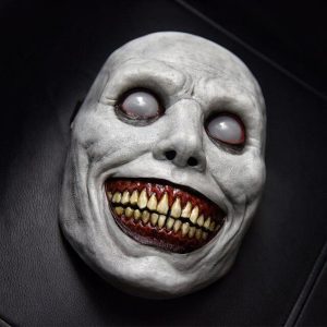 Halloween & Carnival Costumes |   Halloween Scary Smiling Demons Mask Halloween Props Adults’ Men’s Women’s Unisex Horror Funny Scary Costume Halloween Carnival Mardi Gras Easy Halloween Costumes rice white Cosplay & Costumes Halloween & Carnival Costumes