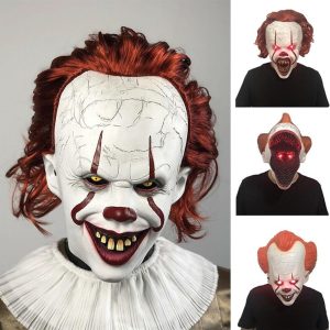 Halloween & Carnival Costumes |   It Pennywise Killer Clown Mask Adults’ Unisex Horror Scary Costume Halloween Carnival Mardi Gras Easy Halloween Costumes Cosplay & Costumes Halloween & Carnival Costumes