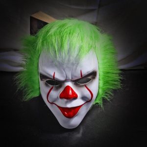 Halloween & Carnival Costumes |   It Pennywise Killer Clown Mask Halloween Props Adults Men’s Women’s Funny Halloween Halloween Carnival Mardi Gras Easy Halloween Costumes Green Cosplay & Costumes Green