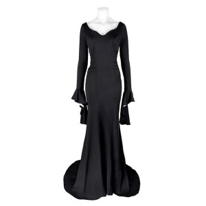 Halloween & Carnival Costumes |   Morticia Addams Mermaid Dress Wednesday Addams Goth Black Dress Addams family Women’s Movie Cosplay Costume Fashion Masquerade Black Cosplay & Costumes Black