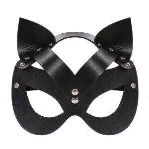 Halloween & Carnival Costumes |   Punk & Gothic Mask Cat Men’s Women’s Solid Color Halloween Carnival Halloween Masquerade Mask Black Cosplay & Costumes Black