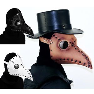 Halloween & Carnival Costumes |   Retro Vintage Punk & Gothic Steampunk 17th Century Mask Plague Doctor Men’s Women’s Masquerade Party / Evening Mask Brown Cosplay & Costumes Brown