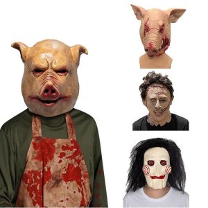 Halloween & Carnival Costumes |   Saw Scary Pig Mask Halloween Props Adults’ Men’s Women’s Funny Scary Costume Halloween Carnival Mardi Gras Easy Halloween Costumes Cosplay & Costumes Halloween & Carnival Costumes