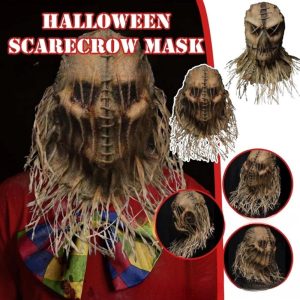 Halloween & Carnival Costumes |   Scarecrow Gloves Hat Mask Unisex Scary Costume Party Easy Halloween Costumes Cosplay & Costumes Halloween & Carnival Costumes