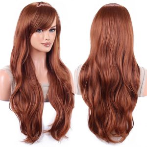 Halloween & Carnival Costumes |   Wigs 28 Inch 70cm Long Curly Wavy Hair Wig Heat Resistant Cosplay Wig with Wig Cap A1 Cosplay & Costumes A1