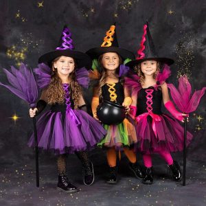 Halloween & Carnival Costumes |   Witch Cosplay Halloween Dress Cosplay Costume Tutu Halloween Girls’ for Halloween Carnival Masquerade Performance Party Halloween Kid’s Purple Cosplay & Costumes Halloween & Carnival Costumes