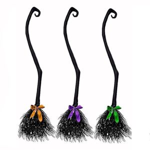 Halloween & Carnival Costumes |   Witch Hat Halloween Props Teen Adults’ Women’s Girls’ Halloween Halloween Mardi Gras Easy Halloween Costumes 1 broom with 3 ribbons Cosplay & Costumes 1 broom with 3 ribbons