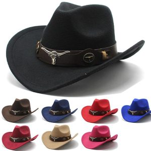 Historical & Vintage Costumes |   18th Century 19th Century State of Texas Cowboy Hat West Cowboy Ameirican Men’s Women’s Hat Black Cosplay & Costumes Black