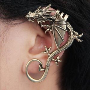 Historical & Vintage Costumes |   Punk & Gothic Ear Cuffs Elf Mother of Dragon Women’s Halloween Party / Evening Earring Black Cosplay & Costumes Black