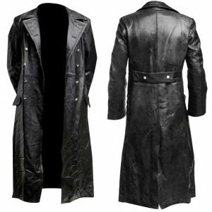 Historical & Vintage Costumes |   Punk & Gothic Medieval Steampunk Trench Coat Plague Doctor Men’s Casual Daily Coat Black Cosplay & Costumes Black