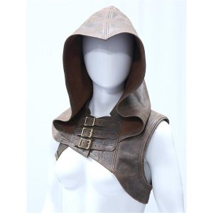 Historical & Vintage Costumes |   Retro Vintage Punk & Gothic Medieval 17th Century Masquerade Shawls Viking Ranger Elven Men’s Women’s Unisex Archery Masquerade Party Shawl Brown Cosplay & Costumes Brown