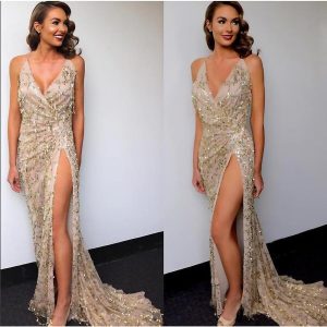 Historical & Vintage Costumes |   Roaring 20s 1920s Cocktail Dress Vintage Dress Flapper Dress Dress Prom Dress Christmas Party Dress The Great Gatsby Charleston Women’s Sequins Wedding Wedding Guest Event / Party Dress Golden Cosplay & Costumes Golden