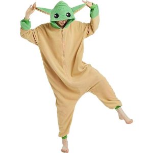 Kigurumi Pajamas |   Adults’ Kigurumi Pajamas Cartoon Animal Onesie Pajamas Funny Costume Terylene Cosplay For Men and Women Carnival Animal Sleepwear Cartoon Khaki Cosplay & Costumes Khaki