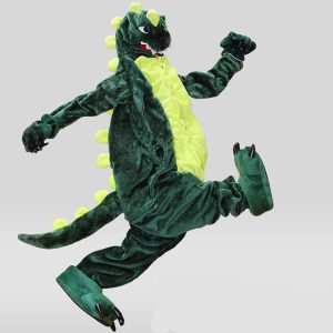 Kigurumi Pajamas |   Adults’ Kigurumi Pajamas Nightwear Camouflage Dinosaur Animal Patchwork Onesie Pajamas Pajamas Funny Costume Polar Fleece Cosplay For Men and Women Christmas Animal Sleepwear Cartoon Green Cosplay & Costumes Green