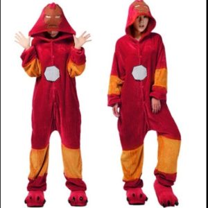 Kigurumi Pajamas |   Adults’ Kigurumi Pajamas Nightwear Cartoon Character Onesie Pajamas Flannel Cosplay For Men and Women Carnival Animal Sleepwear Cartoon Red Cosplay & Costumes Kigurumi Pajamas