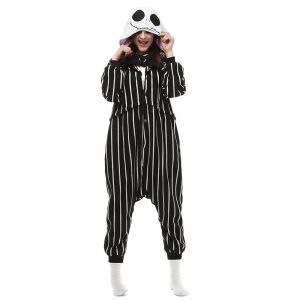 Kigurumi Pajamas |   Adults’ Kigurumi Pajamas Nightwear Cartoon Ririchiyo Shirakiin Cartoon Onesie Pajamas Flannel Cosplay For Men and Women Carnival Animal Sleepwear Cartoon Black Cosplay & Costumes Black