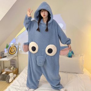 Kigurumi Pajamas |   Adults’ Kigurumi Pajamas Nightwear Onesie Pajamas Animal Animal Onesie Pajamas Cute Terylene Cosplay For Women’s Animal Sleepwear Cartoon CKE-K89800 Cosplay & Costumes CKE-K89800