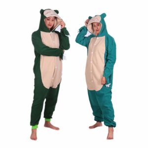 Kigurumi Pajamas |   Adults’ Nightwear Wearable Blanket Hoodie With Pocket Snorlax Ririchiyo Shirakiin Cartoon Onesie Pajamas Funny Costume Flannel Cosplay For Men and Women Carnival Animal Sleepwear Cartoon Blue Cosplay & Costumes Blue