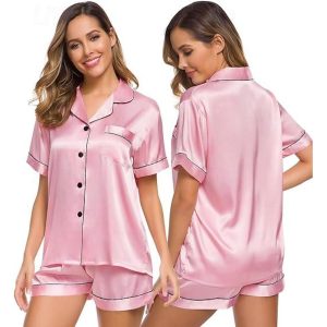 Kigurumi Pajamas |   Adults’ Pajamas Nightwear Solid Color Onesie Pajamas Fashion Casual Daily Ice Silk Cosplay For Women’s Dailywear Animal Sleepwear Cartoon Pink Cosplay & Costumes Kigurumi Pajamas