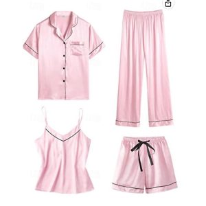 Kigurumi Pajamas |   Adults’ Pajamas Nightwear Solid Color Onesie Pajamas Pajamas Ice Silk Cosplay For Women’s Dailywear Animal Sleepwear Cartoon Pink Cosplay & Costumes Kigurumi Pajamas