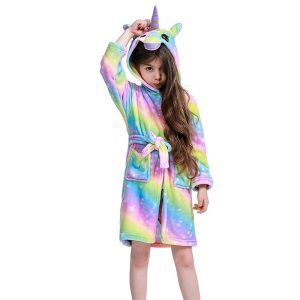 Kigurumi Pajamas |   Kid’s Kigurumi Pajamas Bathrobe Unicorn Flying Horse Animal Onesie Pajamas Flannelette Cosplay For Boys and Girls Christmas Animal Sleepwear Cartoon Rainbow Cosplay & Costumes Kigurumi Pajamas