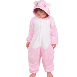 Kigurumi Pajamas |   Kid’s Kigurumi Pajamas Piggy / Pig Animal Onesie Pajamas Funny Costume Flannel Toison Cosplay For Boys and Girls Christmas Animal Sleepwear Cartoon Pink Cosplay & Costumes Kigurumi Pajamas