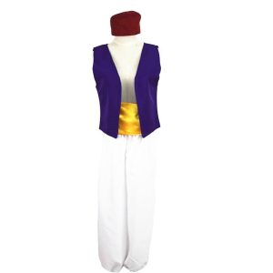 Movie & TV Theme Costumes |   Aladdin and the Magic Lamp Prince Aladdin Costume Men’s Movie Cosplay Purple Halloween Carnival Masquerade Vest Pants Cap Purple Cosplay & Costumes Movie & TV Theme Costumes