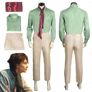 Movie & TV Theme Costumes |   Charlie and the Chocolate Factory Wonka Willy Wonka Blouse / Shirt Pants Cosplay Costume Men’s Boys Movie Cosplay Cosplay Wonka shirt suit (shirt + pants + tie) Carnival Masquerade Blouse Pants Tie Wonka shirt suit (shirt + pants + tie) Cosplay & Costumes Movie & TV Theme Costumes