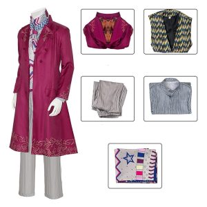 Movie & TV Theme Costumes |   Charlie and the Chocolate Factory Wonka Willy Wonka Cosplay Costume Men’s Movie Cosplay Cosplay Red Halloween Carnival Masquerade Coat Vest Blouse Red Cosplay & Costumes Movie & TV Theme Costumes