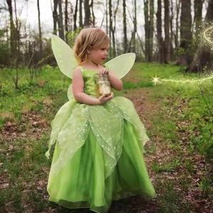 Movie & TV Theme Costumes |   Fairytale Dress Cosplay Costume Wings Girls’ Movie Cosplay Cosplay Never return or exchange wings Green Halloween Carnival Wedding Wedding Guest Dress Wings Green Cosplay & Costumes Green