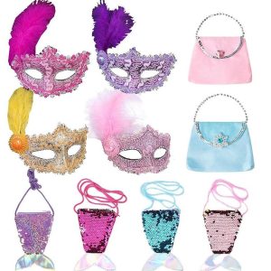 Movie & TV Theme Costumes |   Fairytale Princess Accessories Set Girls’ Movie Cosplay Active Sweet Bag Mask Cosplay & Costumes Movie & TV Theme Costumes