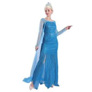 Movie & TV Theme Costumes |   Frozen Princess Elsa Dress Cosplay Costume Flower Girl Dress Women’s Movie Cosplay A-Line Slip Pattern Dress 1106 Halloween Masquerade Dress 1106 Cosplay & Costumes 1106