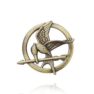 Movie & TV Theme Costumes |   Hunger Games Mockingjay Brooch Pins Men’s Women’s Movie Cosplay Cosplay Golden Masquerade Golden Cosplay & Costumes Golden