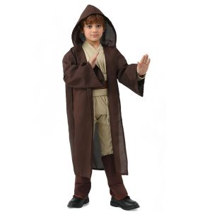 Movie & TV Theme Costumes |   Obi-Wan Kenobi Jedi Knight Cosplay Costume Outfits Costume Boys Movie Cosplay Cosplay Jedi Knight Carnival Masquerade Top Pants Cloak Jedi Knight Cosplay & Costumes Jedi Knight