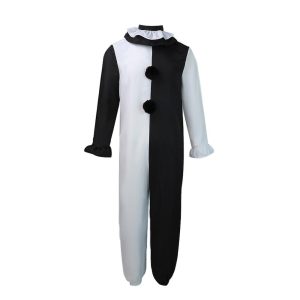 Movie & TV Theme Costumes |   Renfield Terrifier More Costumes Clown Cosplay Costume Outfits Men’s Movie Cosplay Cosplay Halloween Black / White Halloween Carnival Masquerade Leotard / Onesie Black | White Cosplay & Costumes Black / White