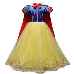 Movie & TV Theme Costumes |   Snow White Fairytale Princess Dress Party Costume Flower Girl Dress Girls’ Movie Cosplay Vacation Costume Party RedYellow Dress Christmas Children’s Day New Year Polyester World Book Day Costumes RedYellow Cosplay & Costumes Movie & TV Theme Costumes