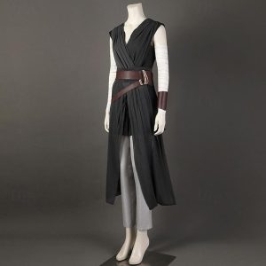 Movie & TV Theme Costumes |   Star Wars Rey Skywalker Superhero Cosplay Costume Outfits Women’s Movie Cosplay Cosplay Black Halloween Carnival Masquerade Event / Party Masquerade Top Pants Sleeves Black Cosplay & Costumes Black