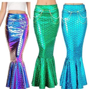 Sexy Costumes |   Mermaid Sexy Costume Skirt Cosplay Costume Women’s for Halloween Carnival Masquerade Performance Party Halloween Adults’ Purple Cosplay & Costumes Purple