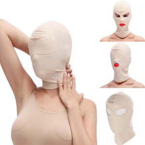 Zentai Suits |   Full Cover Zentai Hood Mask Elastic Black Breathable Open Eyes Open Mouth Mask Bdsm Bondage Cosplay Costume Hood Unisex Headgear Cosplay & Costumes Zentai Suits